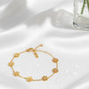 Flower Bracelet | Stainless Steel and Gold Plated