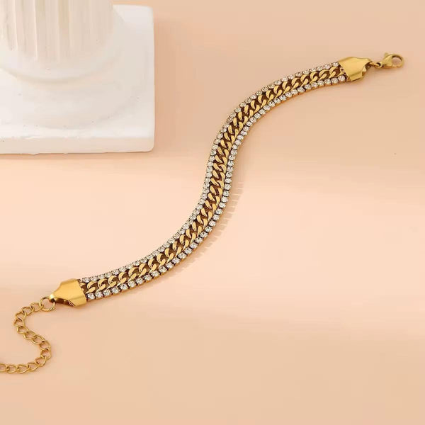 Cuban Link Zirconia Bracelet