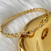 Zircon Honeycomb Bangle