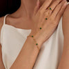 Green Heart Hand Chain