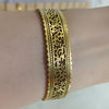 Heritage Cut-Work Gold Bangle