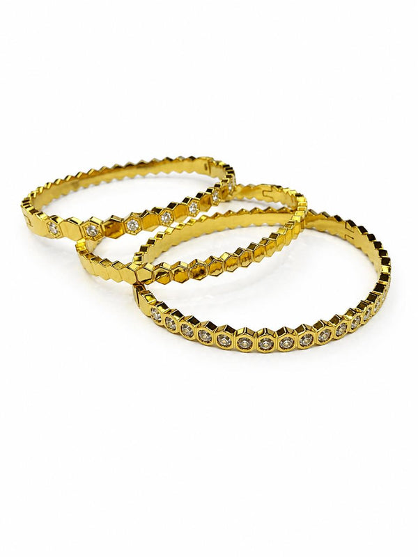 Honey Comb 3 Bangles Stack
