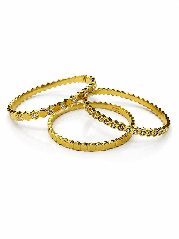 Honey Comb 3 Bangles Stack