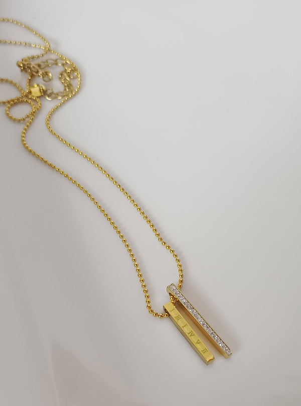 Gold Bar 18k Gold Plated Necklace
