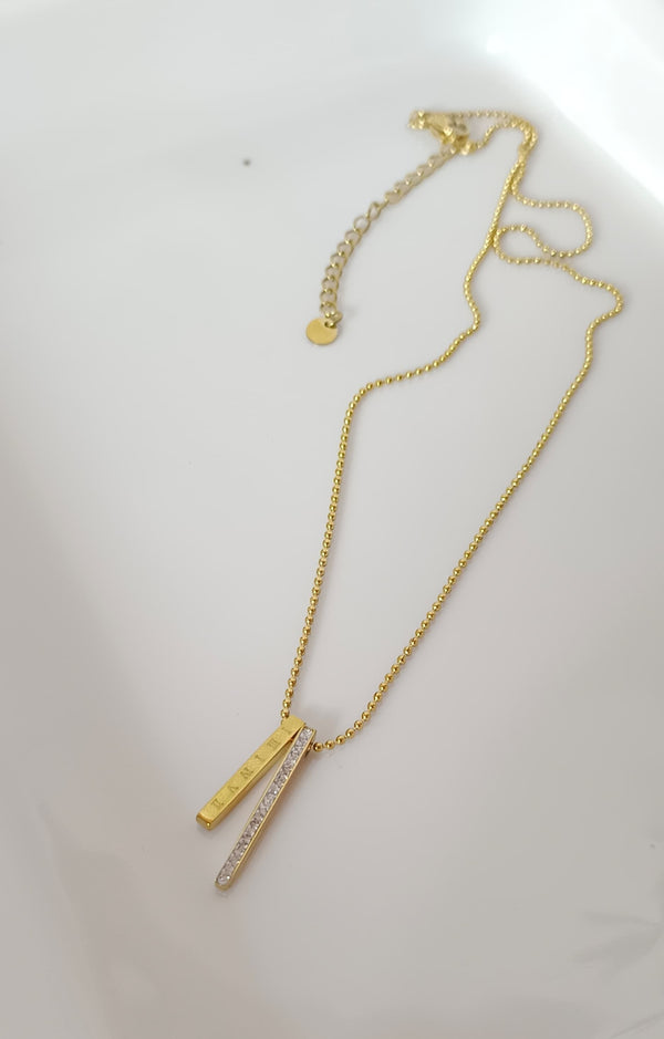Gold Bar 18k Gold Plated Necklace