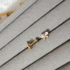 21 Karat Butterfly Mini Studs. Lifetime Color Guarantee