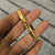 Gold Crystal Flower Bangle | Gold Plated & Stainless Steel