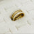 Hollow-out Wall Pattern Band Ring