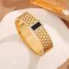 Black Gem Gold Gala Cuff