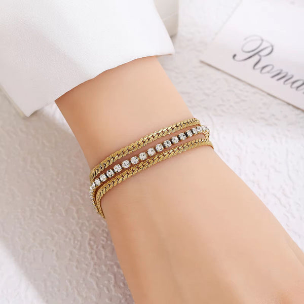 Zirconia layered Bracelet
