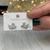 Swan Studs Cubic Zirconia Metal Stud Earring (White)