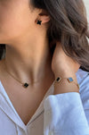 Luxe Black Double Sided Clover Set 3Pcs