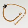 Imported Black Swan Golden Snake Chain Stainless Steel Bracelet