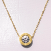 Stainless Steel Golden Chain Pendant Necklace