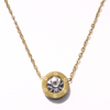 Stainless Steel Golden chain Pendant Necklace