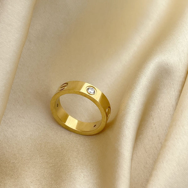 Trendy Titanium Stainless Steel Cartier Ring