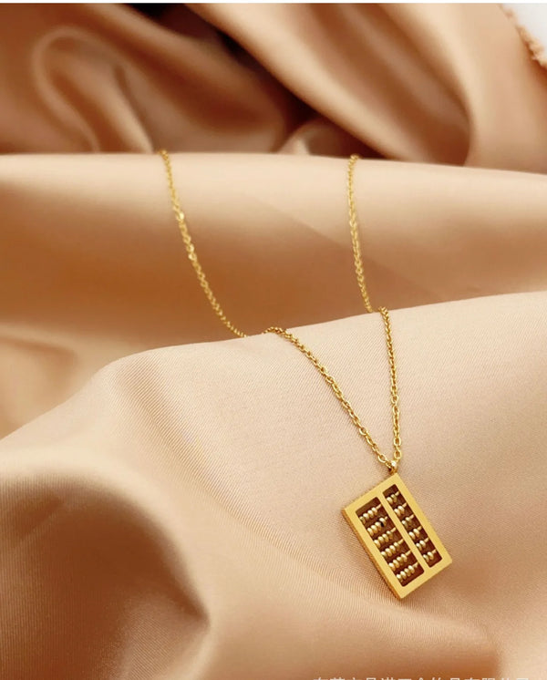 Counting Grace Necklace,Implant Grade Titanium Waterproof, Non Tarnish
