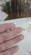 Daisy Zircon Ear Stud and Nose Pin