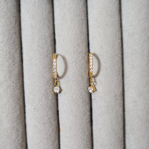 21 Karat Gold Plated Stainless Steel Hoop Bali 12mm