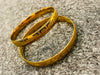 Brand inspired 21 karat gold plated stainless (kara) bangles