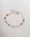 Multi Silver Daisy Bracelet