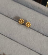 21 karat Mini Flower Ear Stud and Nose Pin