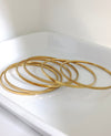 21 karat gold plated stainless bangles