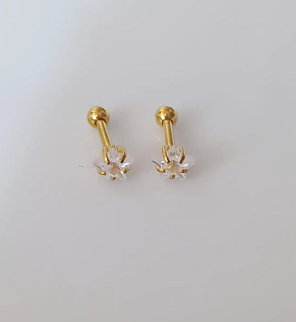 Star Ear Stud and Nose Pin