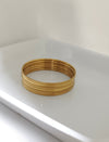 21 karat gold plated stainless bangles
