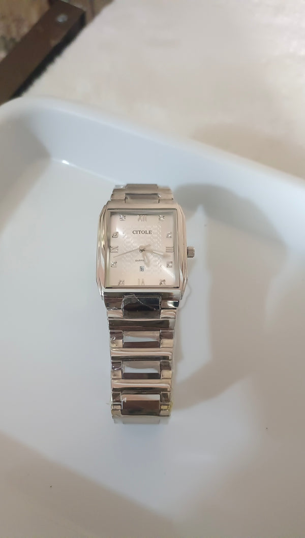 CITOLE Sapphire Silver Couple Watch