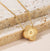 Classic Four Leaf Clover Gold Color Pendant Necklace