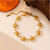 Gold Starfish Charm Bracelet