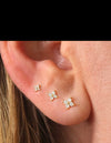 Mini Clover Flower Ear Stud and Nose Pin