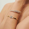 Crystal Wrap Stainless Bracelet