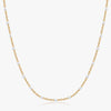 White Enamel Cable Chain Necklace