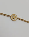 Bright Stainless Steel Golden Chain Bracelet (White)
