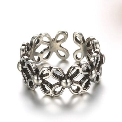 ancient ways silver creative rings Thailand silver ring adjustable jewellery
