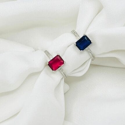 Luxury Sparkling Zircon Ring Wedding Engagement Finger Rings Fine Jewelry Fashion Accessories Beauty Ornament