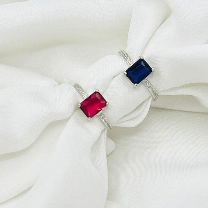 Luxury Sparkling Zircon Ring Wedding Engagement Finger Rings Fine Jewelry Fashion Accessories Beauty Ornament