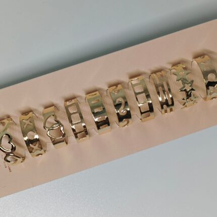 Golden and Silver Fashion Toe and Finger Rings Open Back Adjustable Set Pack of 10 Rings