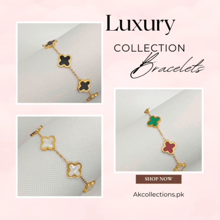 Four Leaf Bracelet's in 3 Different Colors