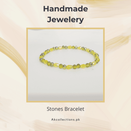 Handmade Crystal Stone Beads Stretchable Bracelet