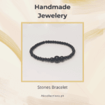 Unique Handmade Stretchable Beads Bracelet (Black)