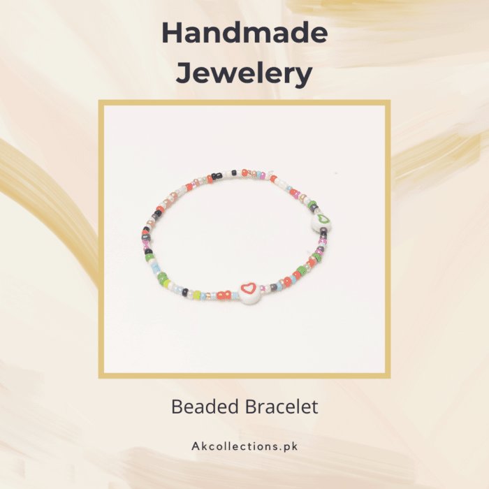 Summer Colored Heart Beaded Bracelet
