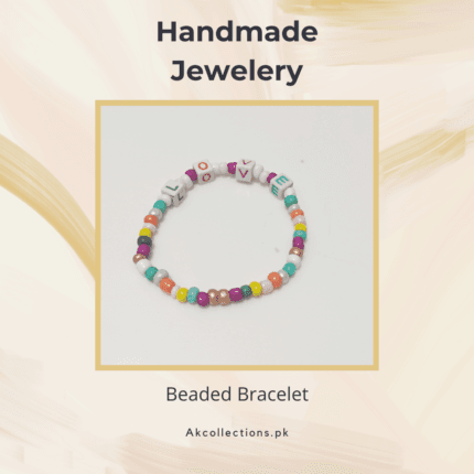 Summer Colored Beaded Alphabet Love Bracelet