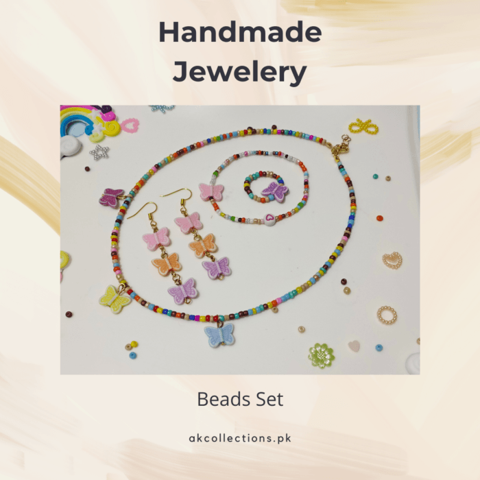 Stylish Handmade Beads Necklace Set 4pcs