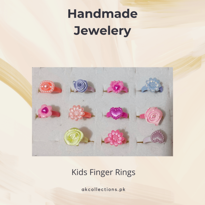 Fancy Little Girls Adjustable Rings, Girls Princess Jewelry