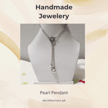 Adjustable Pearl Drop Pendant Necklace