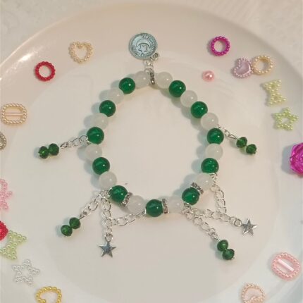 Charming Star Charm Handmade Bohemian Glass Crystal Bracelet