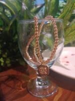 Delicate Pendant Crystal Beads Necklace (Mala)